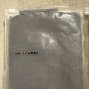 Gray Sheer Curtains 42x45- 2 panels. Has pocket rod hole‎